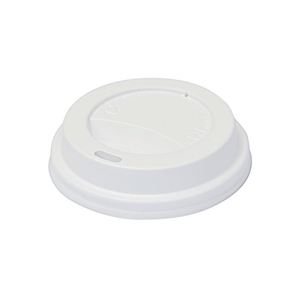 Hot Cup Classic Snap On Lid White To suit 8oz foam cup - 100/SLV x 10