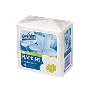 2 Ply Luncheon Napkins RediFold White - 100/PKT