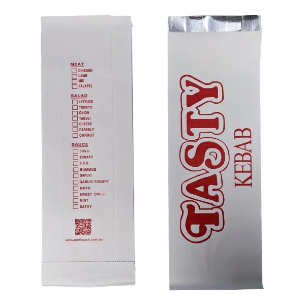 Kebab Foil Bag with Printing - 500/REAM