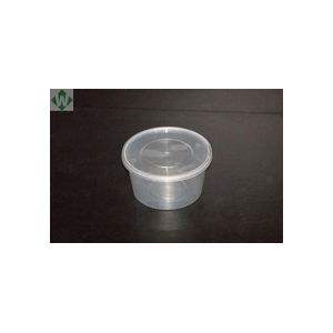 W Plastic Round Container 16oz - 50/SLV x 10