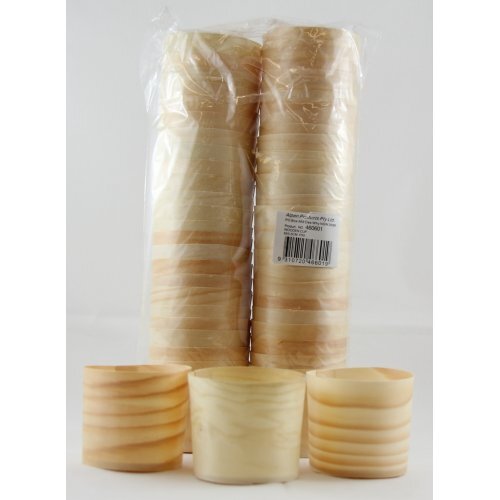 Wooden Cups 6x5.5cm Pack 50 - 50/Pack