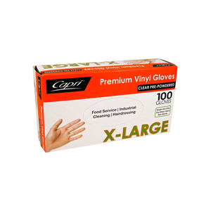 Glove powdered Clear Extra Large - 100/Box