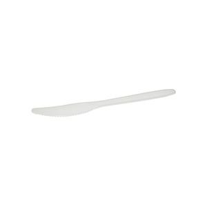 White Plastic Knife - 100/SLV