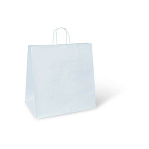JUMBO TWIST HANDLE BAG  (UP TO 18KG) WHITE - 370 x 355 x 220mm - 150 Bags / CTN
