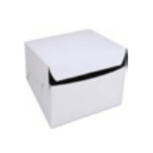 White Cake Box 8 x 8 x 4 inch - CTN100