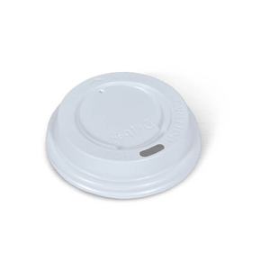 73mm SMOOTH HOT CUP LID White - 100/SLV x 20