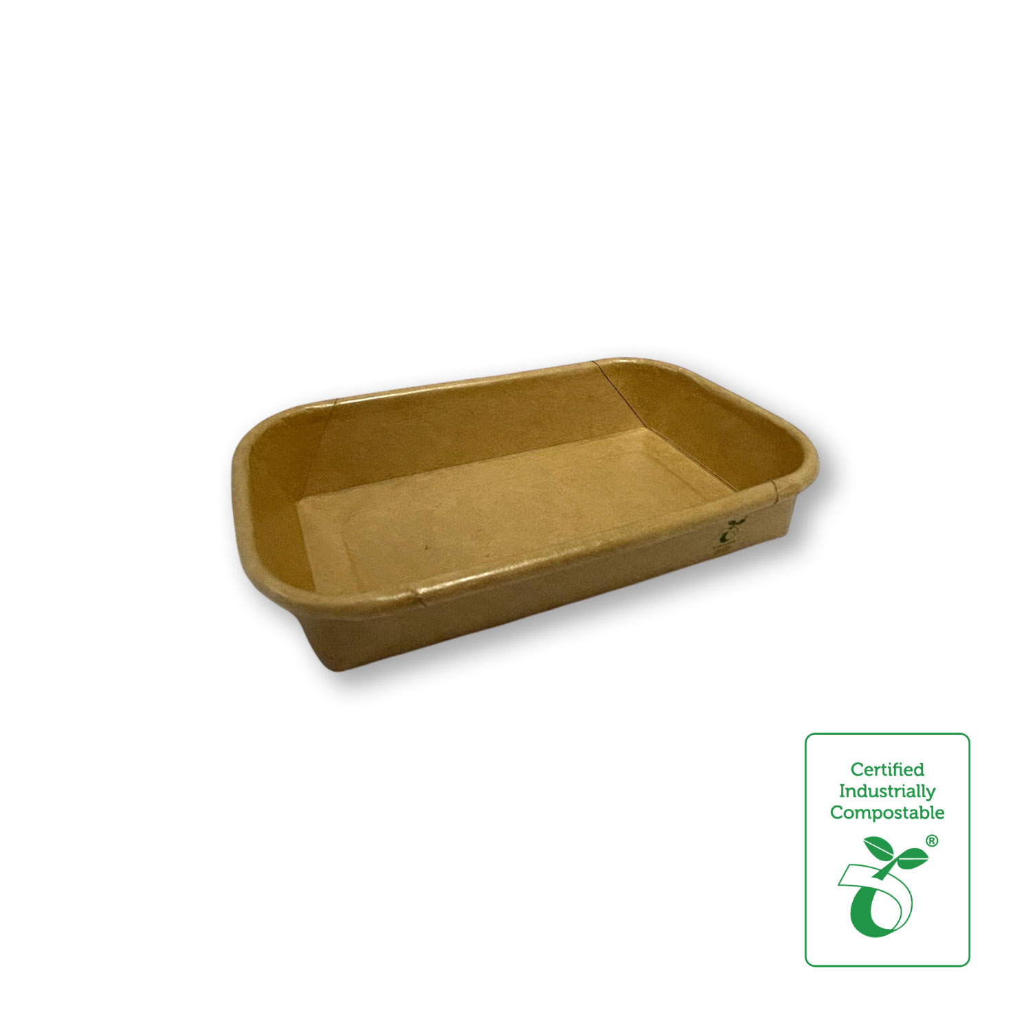Compostable Paper Sushi Tray Size 1 - Baby - 50/SLV