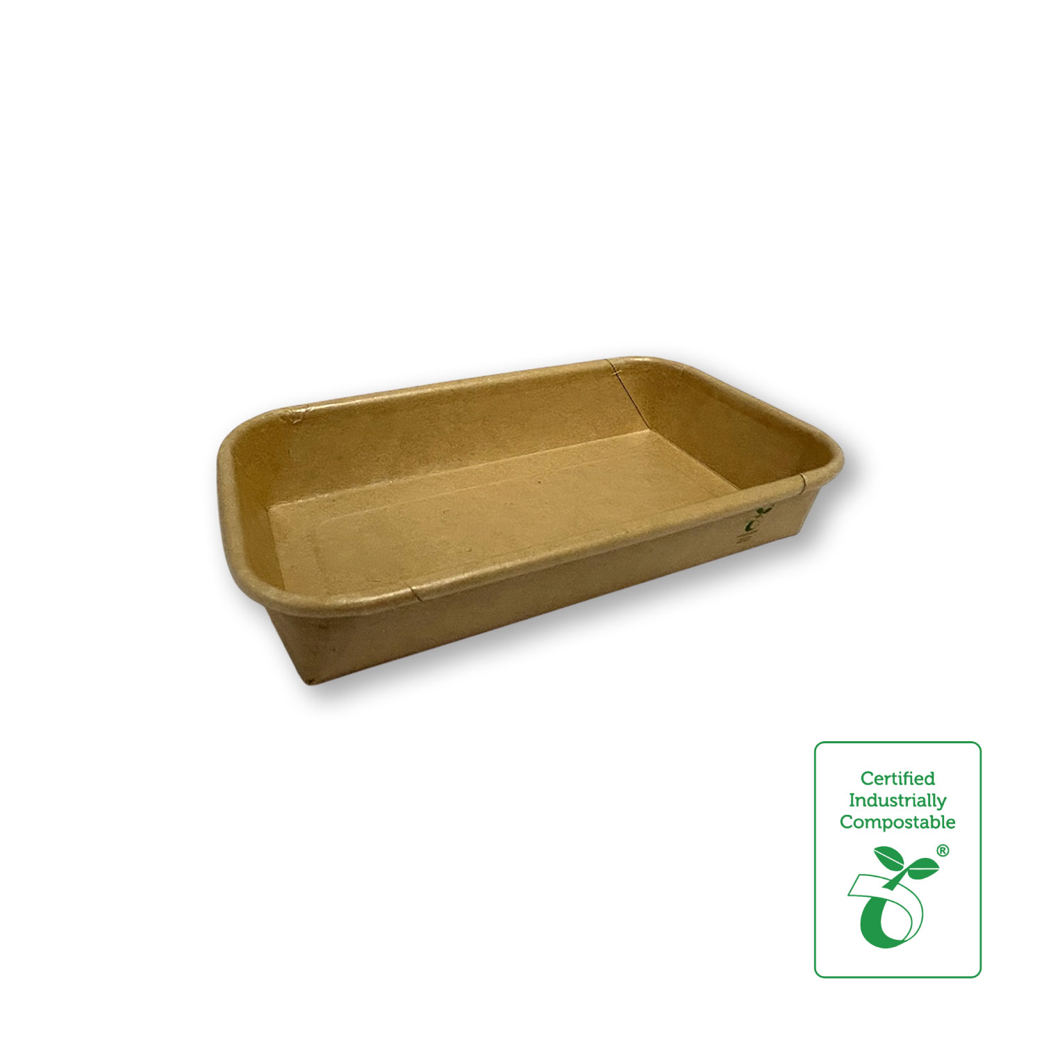 Compostable Paper Sushi Tray Size 2 - Small - 50/SLV