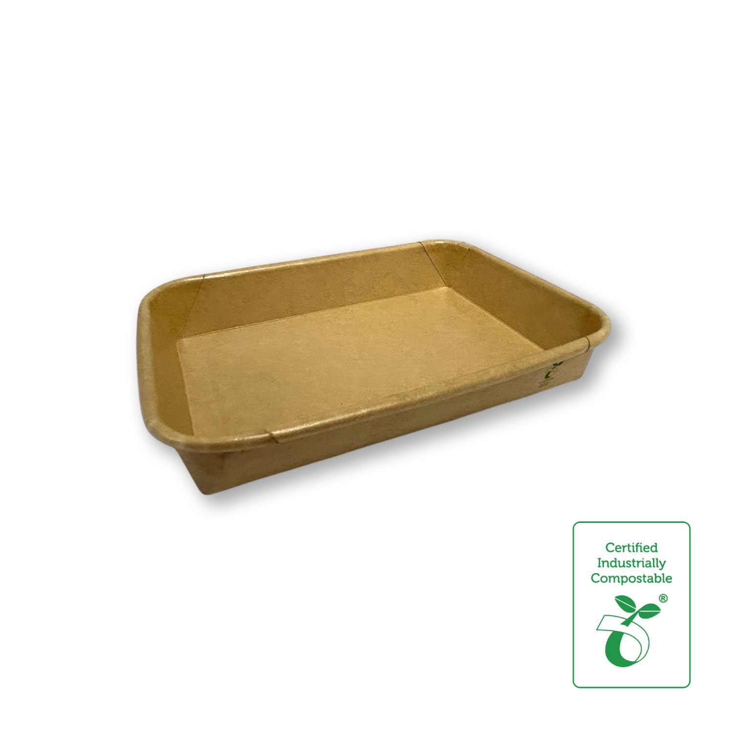 Compostable Paper Sushi Tray Size 3 - Medium - 50/SLV