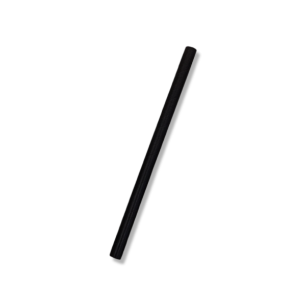 Paper Jumbo Straw Black (4ply) - 100/SLV x 25