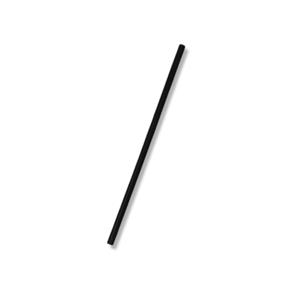 Paper Regular Straw Black (3ply) - 100/SLV