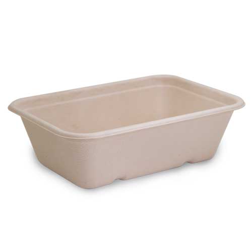 650ml Natural Sugarcane Takeaway Container - 50/SLV x 8