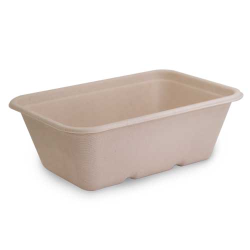 750ml Natural Sugarcane Takeaway Container - 50/SLV x 8