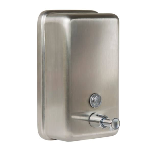 Vertical Liquid Soap Dispenser with Anti Corrosion Internal Nylon Lining ? 1.2L Capacity Finish