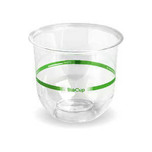 360ml Clear PLA Cup Round Base (Wine) - 50/SLV
